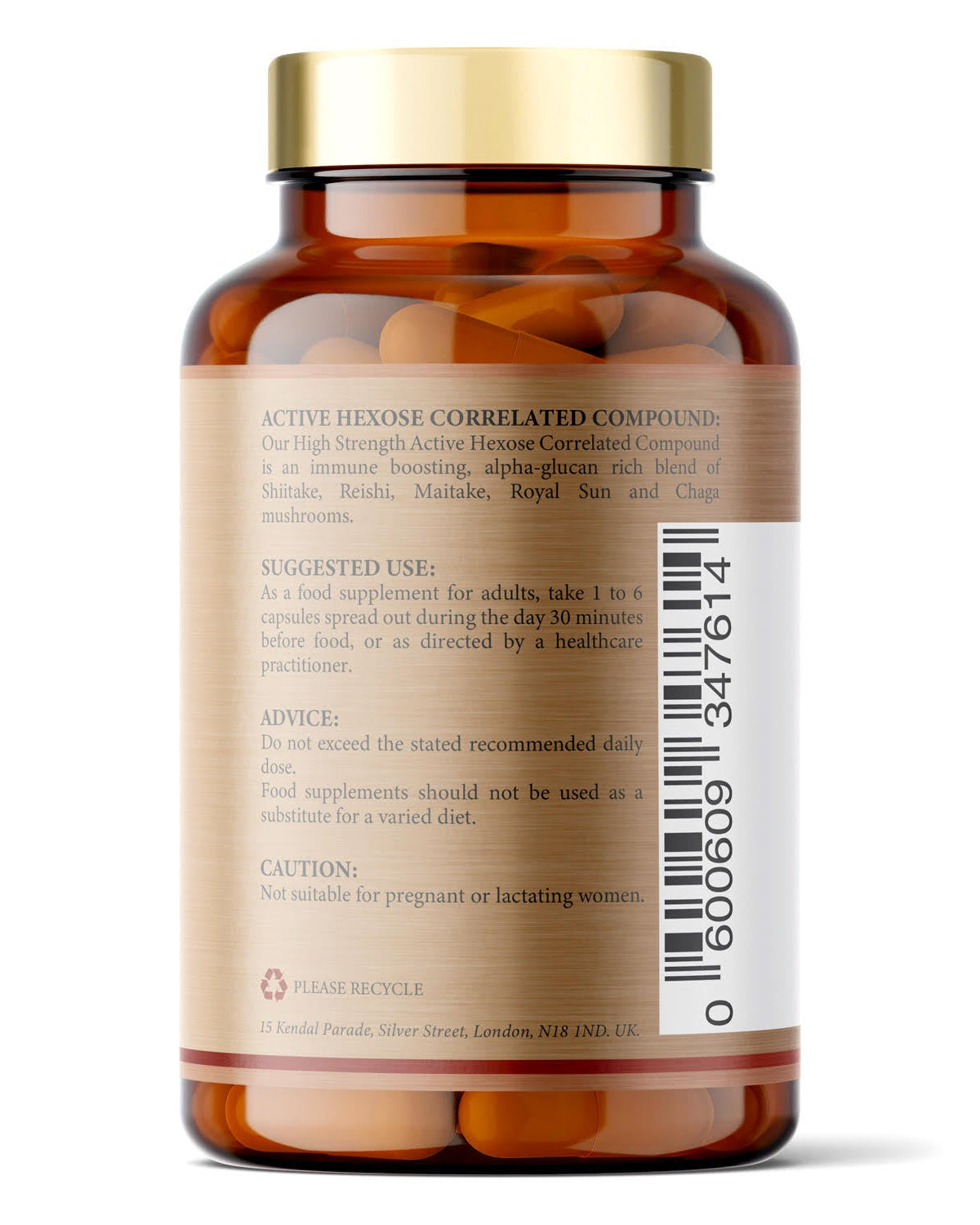 NeoHerbs AHCC Supplement for HPV - 120 Capsules (600mg)